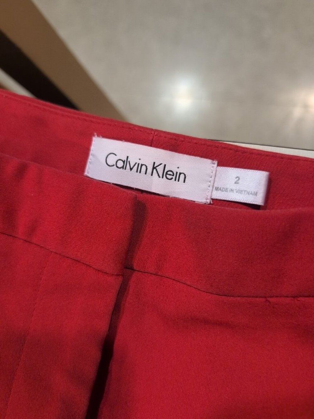 Calvin Klein Pants Women's Size 2 Red Dress Slacks - Picture 2 of 13